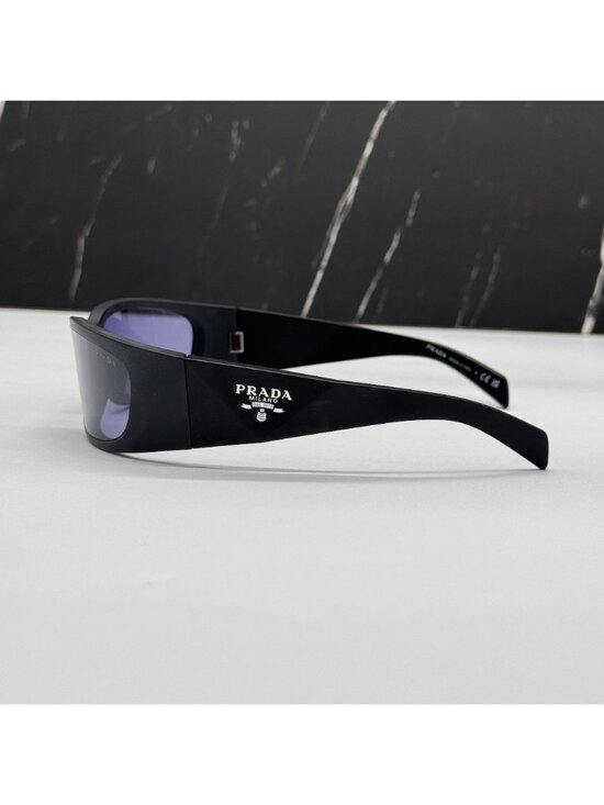 NEW PRADA PRA19S 1BO40G SUNGLASSES PR A19S 1BO40G BLACK/PURPLE UNISEX SPR A19S main image 5